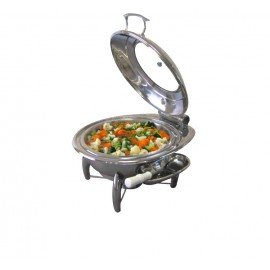 CHAFING DISH INDUCTION - ROUND WITH GLASS LID - 1