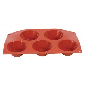 MOULD SILICONE - MUFFIN 5 CUP - 80 x 40mm - 1