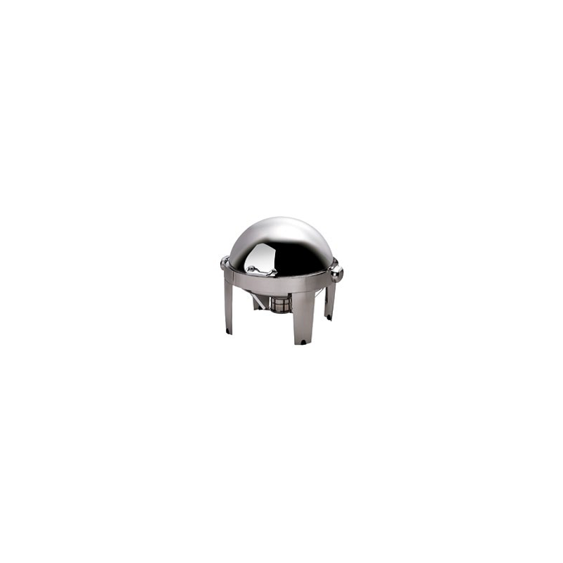 CHAFING DISH IBIS ROUND ROLL TOP 18/10 S/STEEL - 1