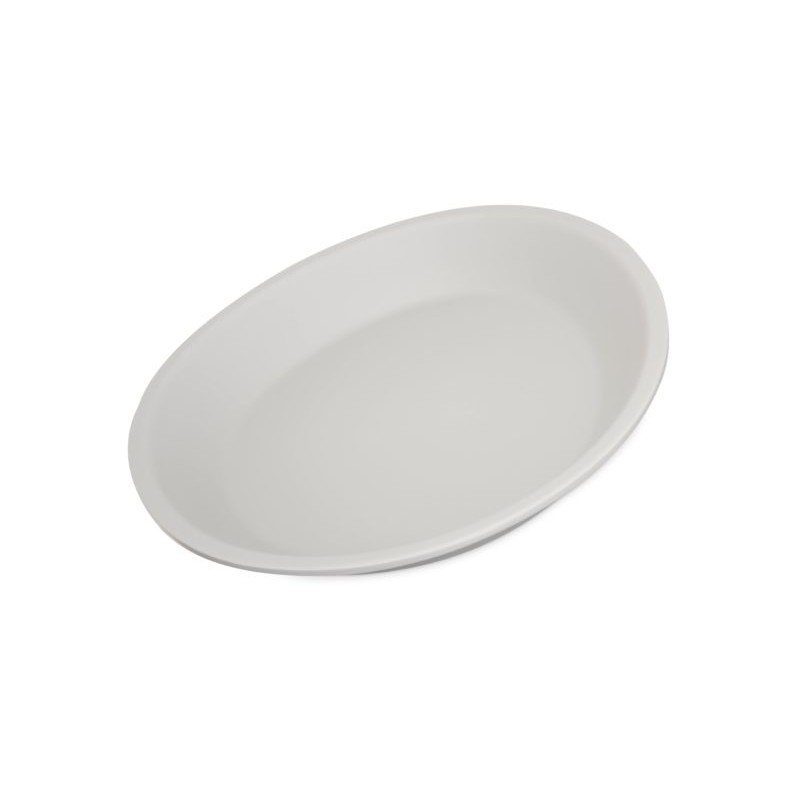 RIDGE MELAMINE COUPE PLATE CEMENT - 1