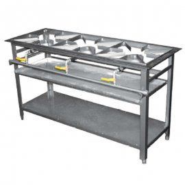 3-BURNER BOILING TABLE GAS - STRAIGHT - 2