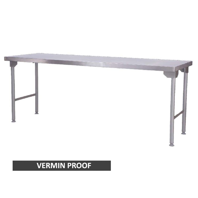 STAINLESS STEEL TABLE - PLAIN TOP - 1