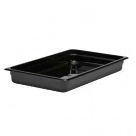 GN FOODPAN 1/1 POLYCARBONATE (BLACK) - 65MM(D) 8.5LT - 1