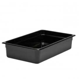 GN FOODPAN 1/1 POLYCARBONATE (BLACK) - 100MM(D) 13LT - 1