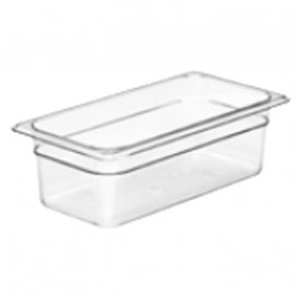 GN FOODPAN 1/3 POLYCARBONATE (CLEAR) - 100MM(D) 3.6LT - 1