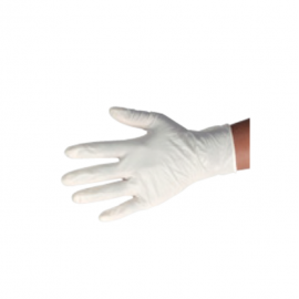 DISPOSABLE LATEX GLOVES - POWDER FREE - PACK OF 100 - 1