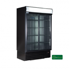 UPRIGHT COOLER DOUBLE SLIDING DOOR HYDROCARBON 'CARBON EDITION' - 1
