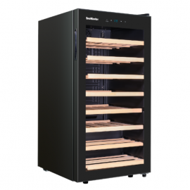 WINE COOLER 28 BOTTLE SINGLE ZONE - BLACK - 1