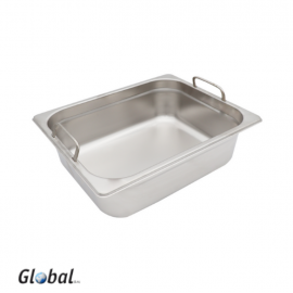 GASTRONORM FOOD PANS - S/STEEL WITH HANDLES - HALF - 1