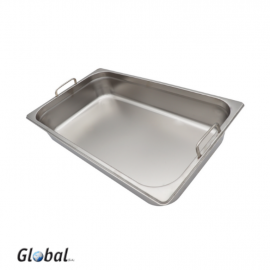 GASTRONORM FOOD PANS - S/STEEL WITH HANDLES - FULL - 1