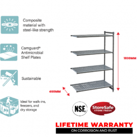 4 TIER VENTED 460 L X 915 W X 1830MM H - 1