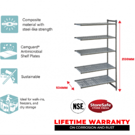 BASICS ADD ON UNIT 534MM X 915MM X 2130MM -5 TIER VENTED - 1