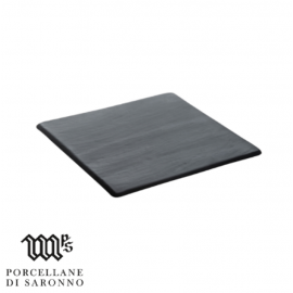 SLATE SQUARE TRAY - BLACK - 25CM X 25CM (4) - 1