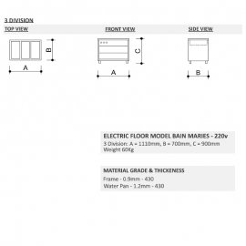 BAIN MARIE - NO DOORS - 2